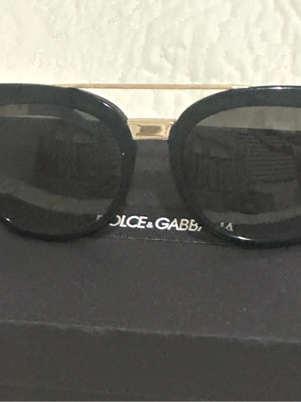 Dolce & Gabbana Black Eyewear Case with Logo Patch